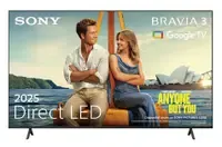 Nou! Televizor LED SONY BRAVIA 127 cm (50") K50S39B, Ultra HD 4K, Smart TV, WiFi, CI+