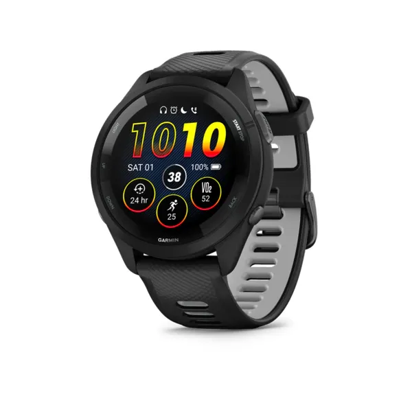 Ceas inteligent, Garmin, Forerunner 265, Negru/Gri