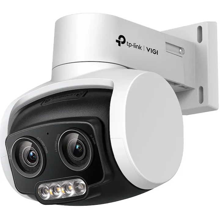 Camera de supraveghere TP-Link VIGI C540V, 4MP, 2560×1440, Pan/Tilt, full-color night vision, smart detection, microfon integrat, suport ONVIF, IP67, control de la distanta
