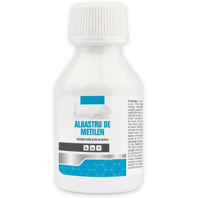 Albastru de Metilen pentru uz veterinar 100 ml