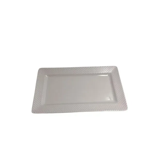 Platou servire Actuel, portelan, 30 x 17 x 2 cm, alb
