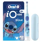 Periuta de dinti electrica Oral-B iO Kids Disney Stitch, 1 Capat de periaj, 1 Trusa de calatorie, 3 moduri, Modul sensibil prietenos pentru copii, Cronometru muzical de 2 minute, Pentru varste de 6+