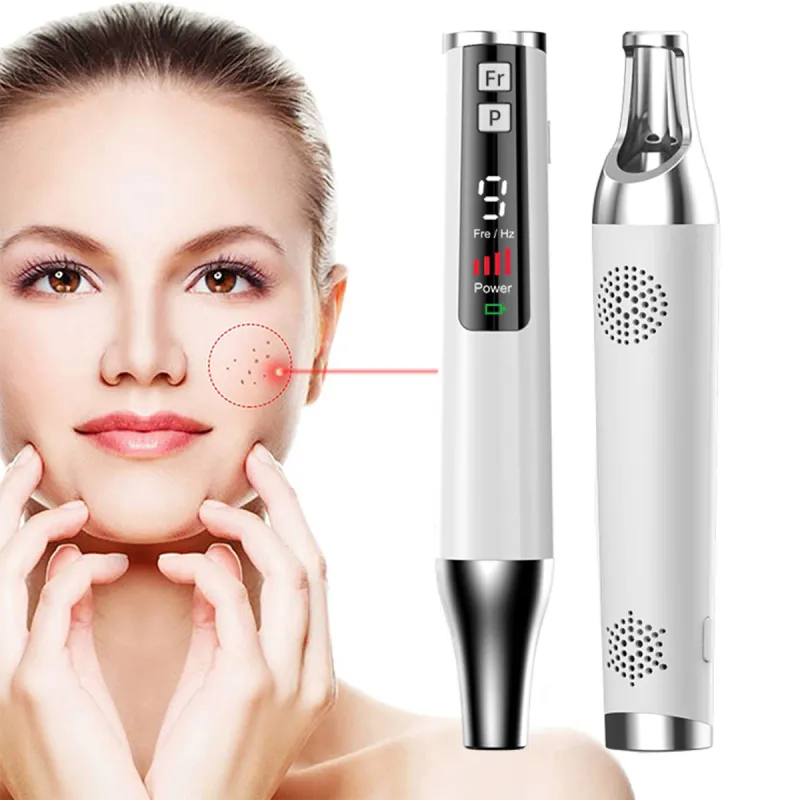Dispozitiv de infrumusetare cu laser cu picosecunda, AA-401, Indepartarea tatuajelor, cicatrici, imperfectiuni, alunite, pistrui, indepartarea negilor cu laser, ecran LCD, 9 niveluri reglabile, USB, alb