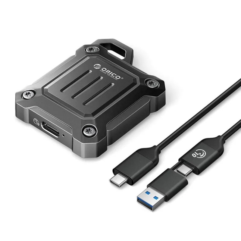 Rack pentru hard disk Orico M.2 NVMe 2230, USB-C 10 Gbps, metalic