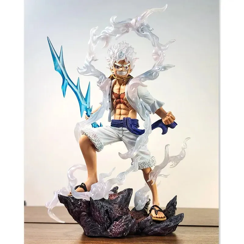 Figurina Monkey D. Luffy Gear 5 (Nika), 28 cm, One Piece, Model Colectabil PVC/ABS