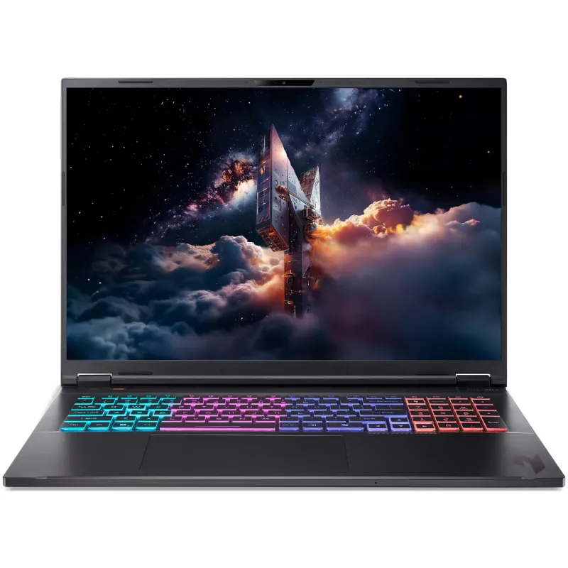 Laptop Gaming Acer Nitro 18 AI AN18-61-R5KC cu procesor AMD Ryzen™AI 7 350 pana la 5.0GHz, 18", WQXGA, IPS, 165Hz, 32GB DDR5 RAM, 1TB SSD, NVIDIA® GeForce RTX™ 5070 8GB GDDR7, No OS, Obsidian Black