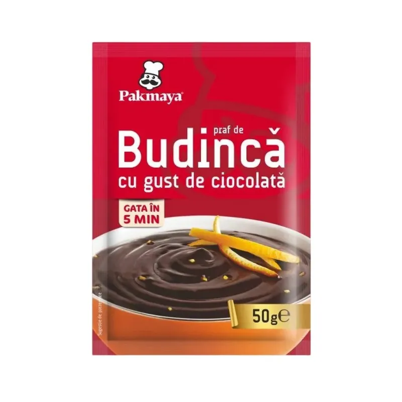 Praf de budinca cu gust de ciocolata Pakmaya, 50 g