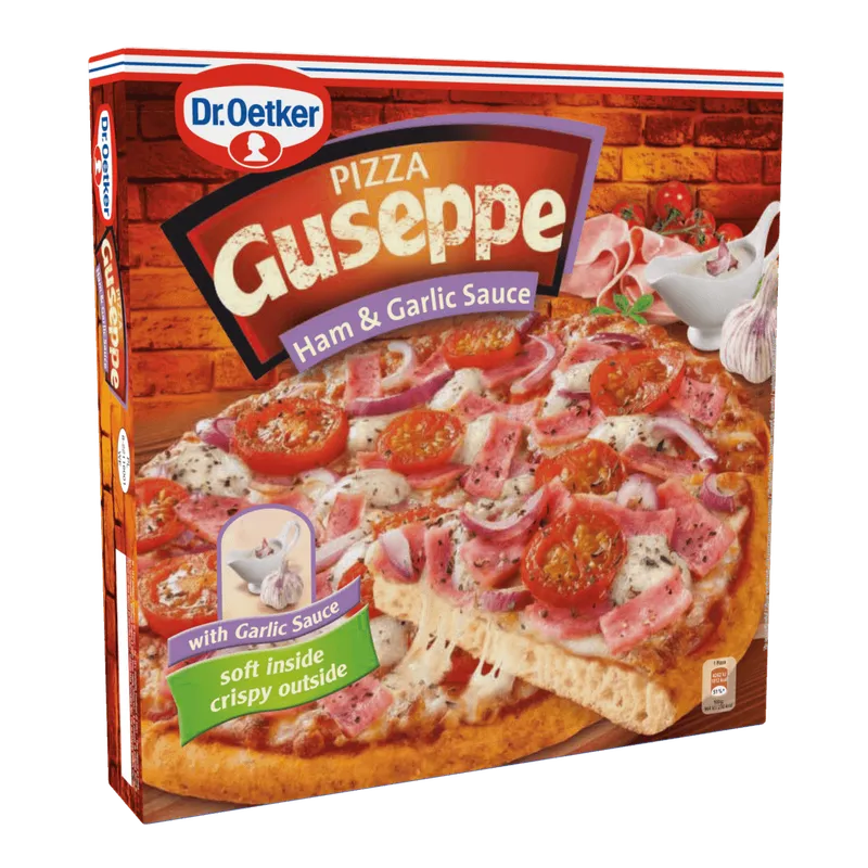 Pizza Guseppe Dr. Oetker cu sunca si usturoi, 440g