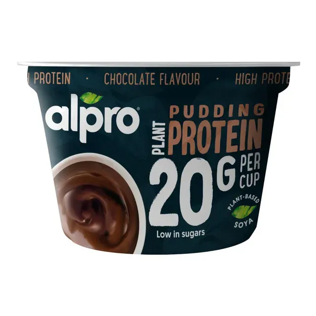 Budinca proteica din soia cu aroma de ciocolata Alpro High Protein, 200 g
