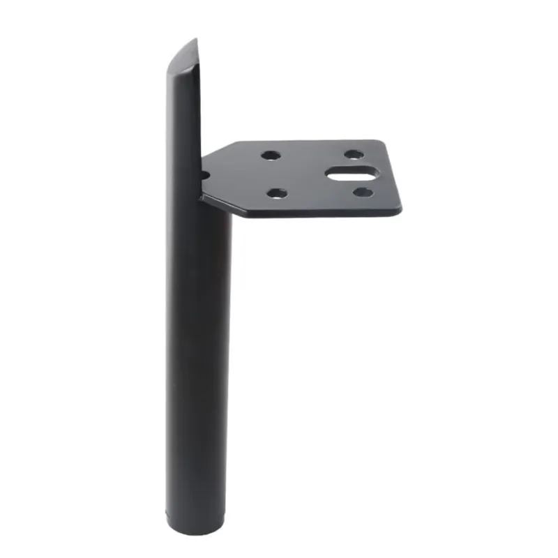 Picior metalic pentru mobilier si canapele, model OREN, H=150 mm, finisaj negru mat
