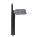 Picior metalic pentru mobilier si canapele, model OREN, H=150 mm, finisaj negru mat