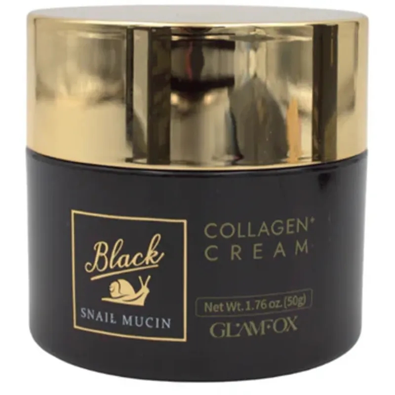 Crema cu extract de mucina de melc negru si colagen Glamfox, 50 g