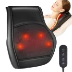 Aparat Profesional pentru Masaj Cervical, BYONDSELF®, cu Telecomanda, Incalzire, Masaj Bidirectional, Potrivit pentru Gat, Spate, Umar Si Picioare, Negru