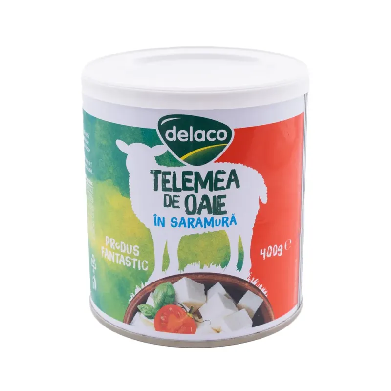 Telemea de oaie in saramura Delaco, 400 g