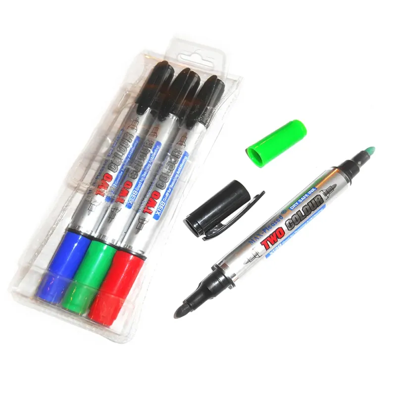 Set de 3 markere cu 2 capete