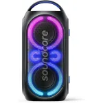 Boxa portabila wireless Anker SoundCore Rave Party 2, 120W, BassUp, autonomie 16H, IPX4, PartyCast 2.0, Negru