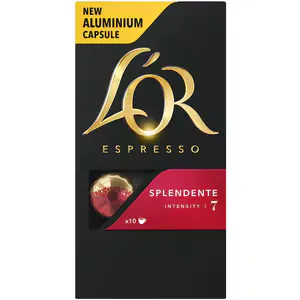 Capsule cafea L'OR Espresso Splendente, compatibile Nespresso, 10 capsule, 52g