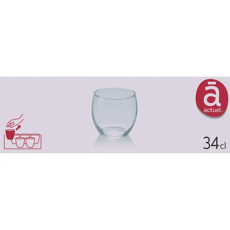 Pahar Actuel Olympia, 340 ml, sticla