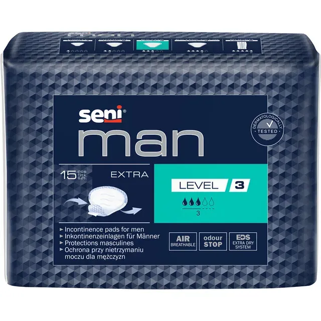 Absorbante pentru incontinenta Seni Man Extra, 15 bucati