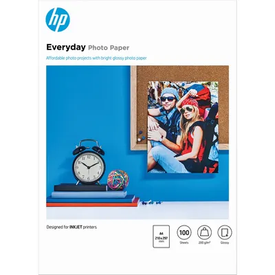 Hartie foto originala HP Everyday Semi-gloss Q2510HF, A4, 100 coli