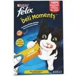 Recompense lichide pentru pisici, cu pui 4x10g