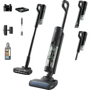 Aspirator vertical PHILIPS AquaTrio Seria 7000 XW7263/11, 0.45l, 21.6V, autonomie max 30 min, PowerCyclone Aqua, negru-albastru