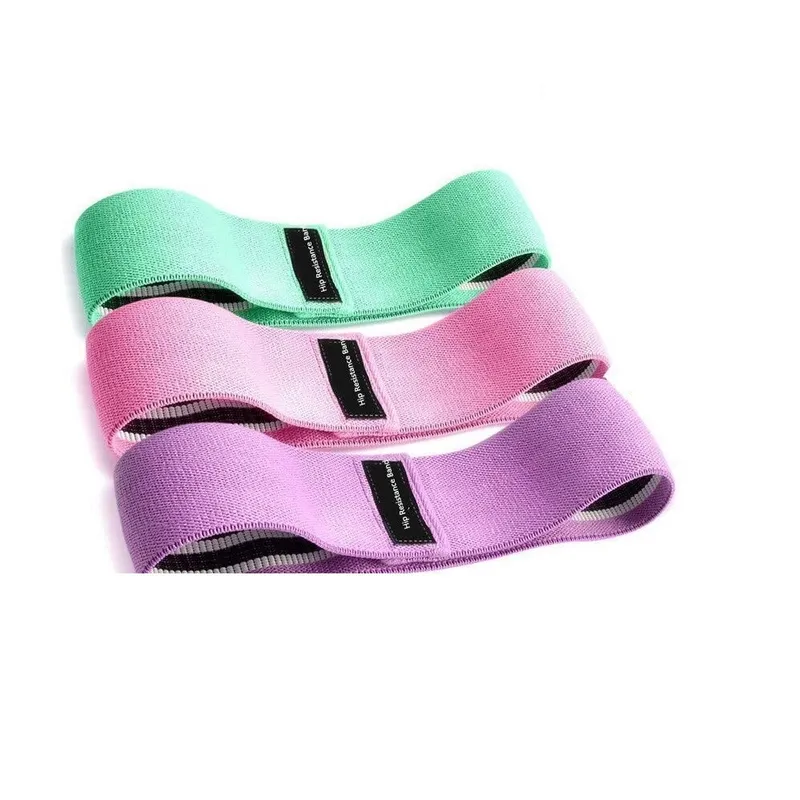 Set 3 benzi elastice SlowTon, Latex natural, 3 niveluri de rezistenta, Multicolor