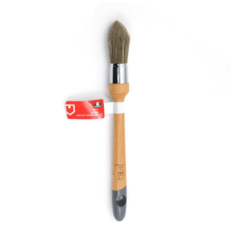 Pensula rotunda Auchan cu maner din lem 25 mm