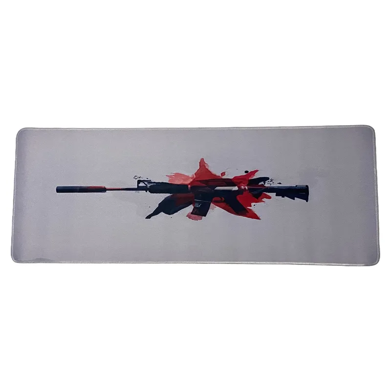Mousepad format Deskmat pentru gaming, Black Rifle Gun 800 x 300 x 2 mm