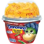 Iaurt cu capsuni si topping de cereale Danonino, 143 g