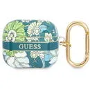 Guess GUA3HHFLN AirPods 3 cover green/green Flower Strap Collection