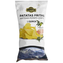 Chips din cartofi cu ulei de masline, sare de Himalaya si quinoa 150g
