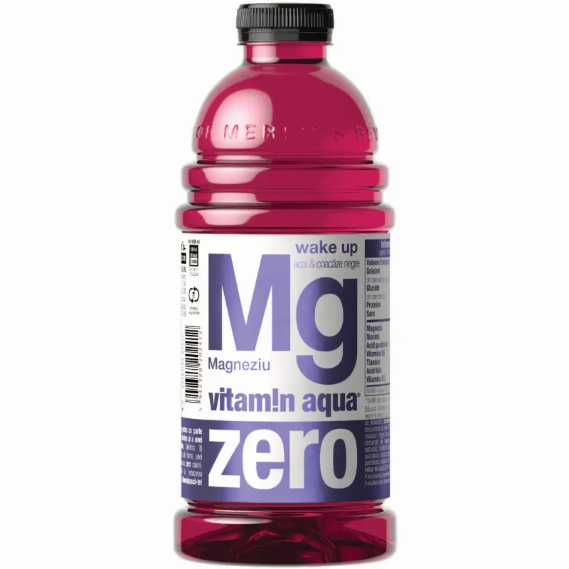Apa aromatizata cu gust de coacaze negre si extract de acai Vitamin Aqua Mg, 1.2 l