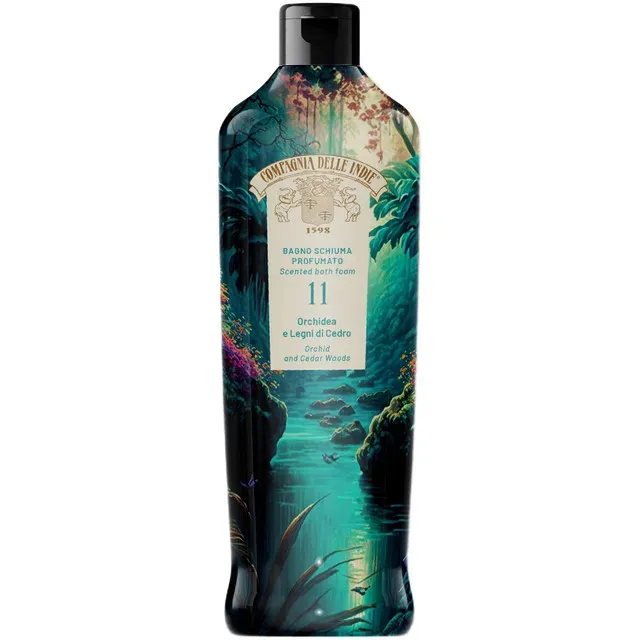 Spuma de baie parfumata Campagnia delle Indie 11 Orhidee si Lemn de cedru, 500 ml