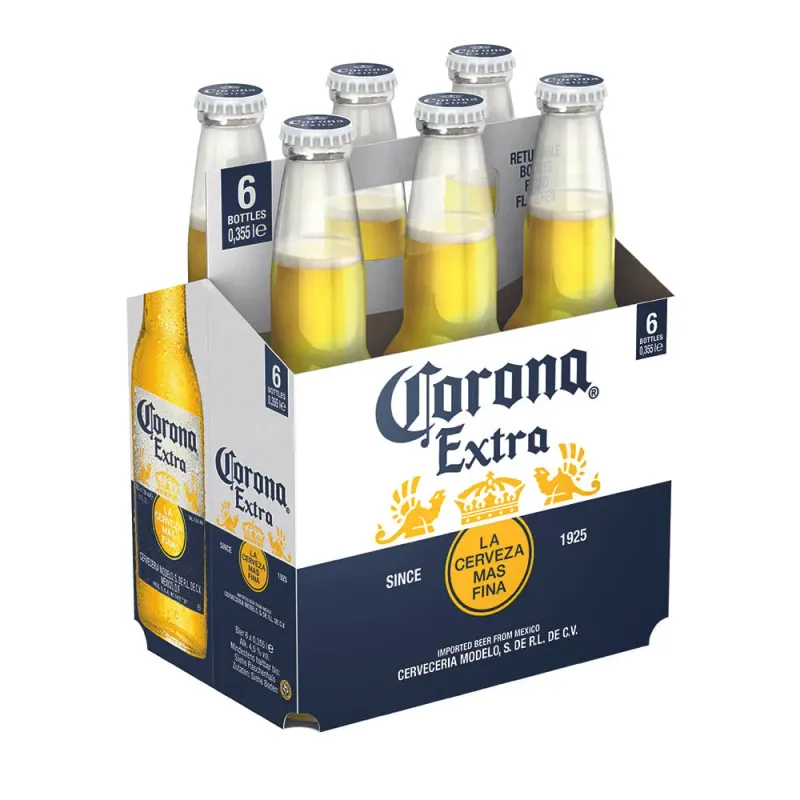 Bere blonda Corona Extra, 6 x 0.355 l
