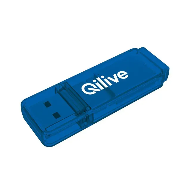Stick de memorie USB Qilive 600115481, 128GB, USB 3.2, albastru