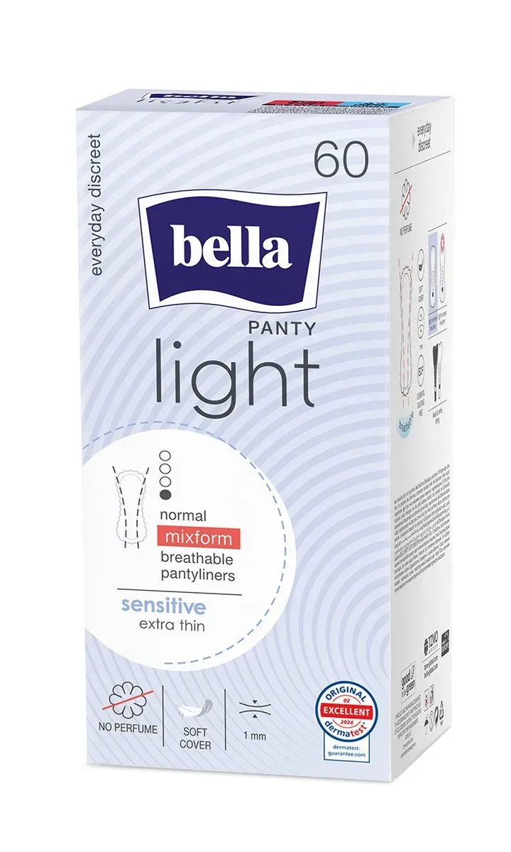 Absorbante Bella Panty Light Sensitive, 60 bucati