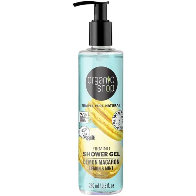 Gel de dus Organic Shop Lemon Macaron, 280 ml
