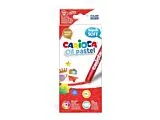 Set 12 creioane cerate Carioca Oil Pastel Maxi, Multicolor