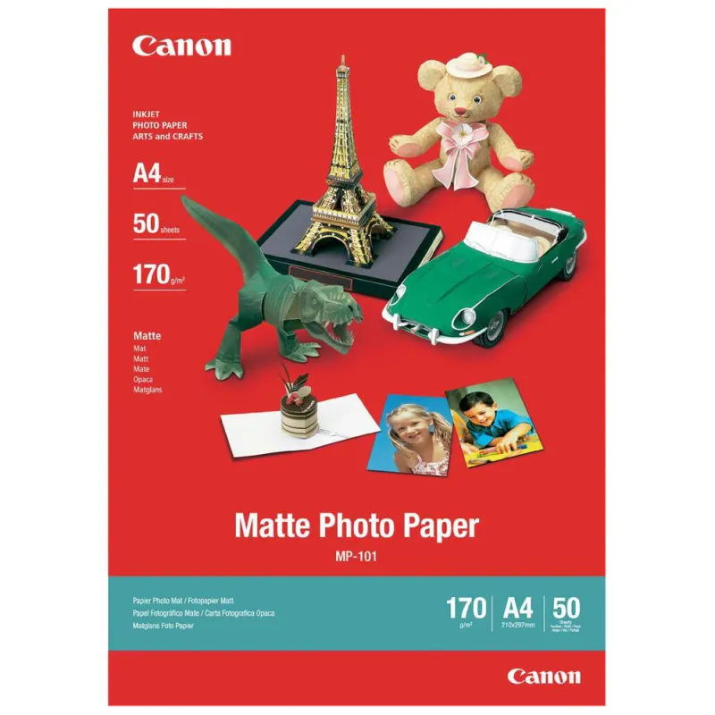 Hartie foto Canon MP-101 A4, 50 coli, mat, 170g/m2