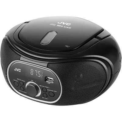 Radio CD JVC RD-E221B, USB, negru