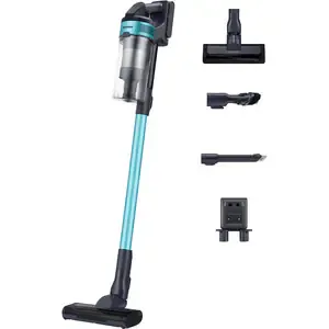Aspirator vertical SAMSUNG Jet 60 Turbo VS15A6031R1/GE, 0.8l, 21.6V, autonomie max 40 min, albastru-negru