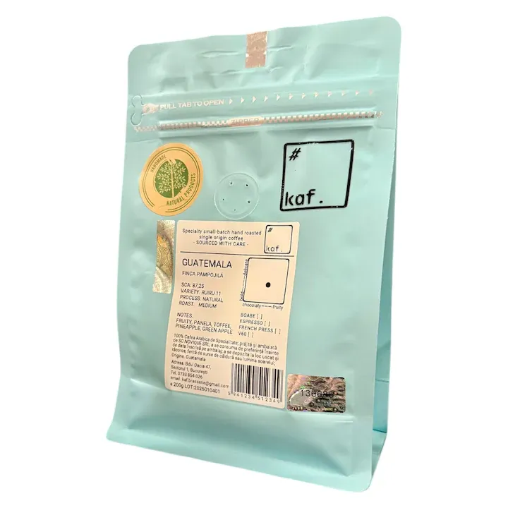 Cafea de specialitate Single Origin, KAF, Guatemala Pampojila Anaerobic, boabe, 200g