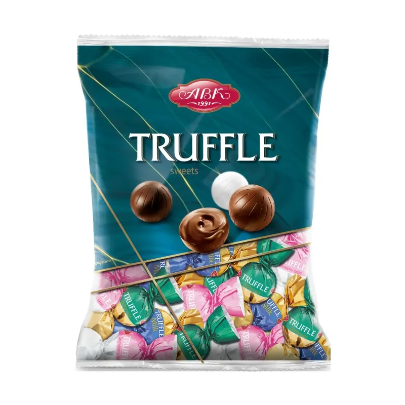 Bomboane cu umplutura de trufe si aroma de capsuni, nuci, lapte ABK, 1 kg