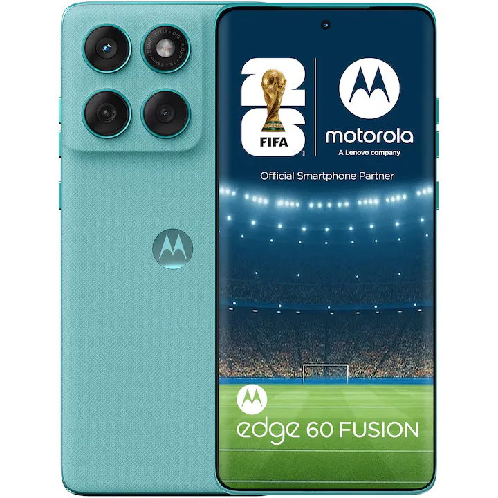 Motorola Edge 60 Fusion, Dual SIM, 12GB RAM, 256GB, 5G, Pantone Amazonite