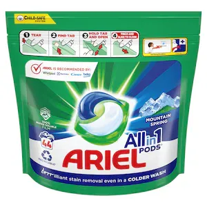 Capsula detergent, Ariel, All-in-1 PODS, 44 de spalari, Mountain Spring