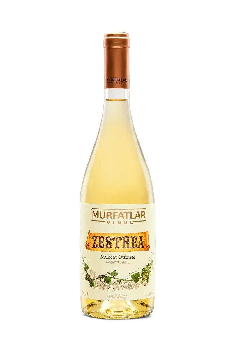 Vin alb demisec Murfatlar Zestrea, Muscat Ottonel, 0.75 l