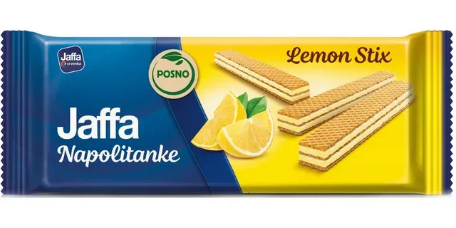Napolitane cu crema cu aroma de lamaie Jaffa, 160 g