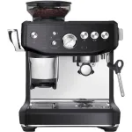 Espressor manual SAGE Express Impress SES876BTR, 2l, 1850W, 15 bar, sistem termic Thermocoil, negru-argintiu