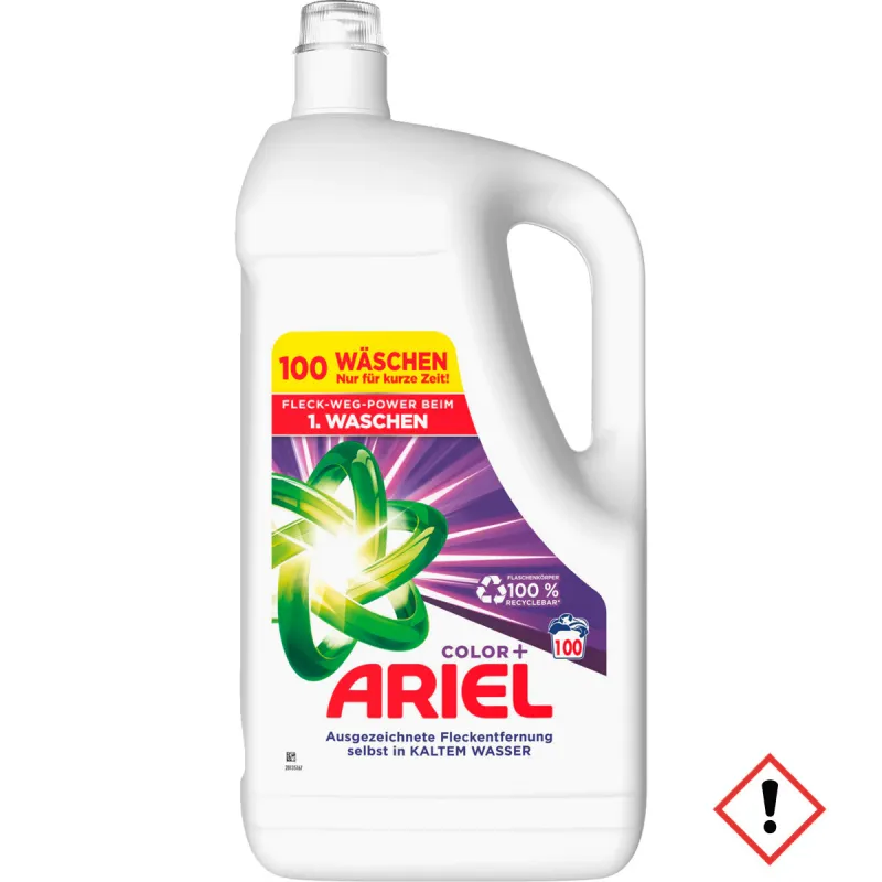 Detergent rufe, Ariel, 100 de spalari, Color+